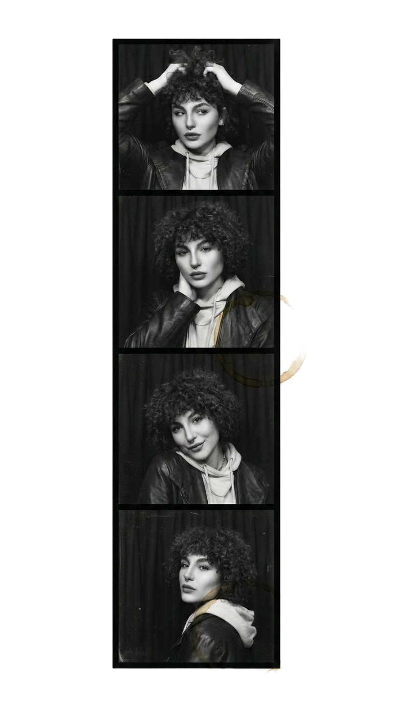 Edith Storm photobooth strip